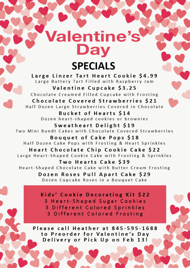 Valentine's Day Menu